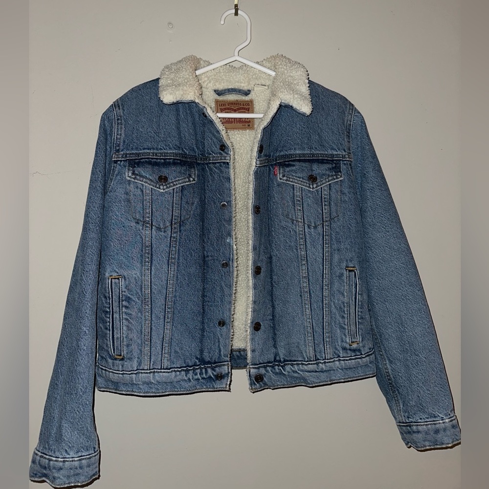 Levi Strauss Denim Jacket , Women’s Size Medium, Worn Twice, In Great Condition